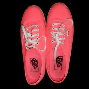 Women's Vans, Neon HOT PINK/ORANGE,  WOMEN - 8 Size Pre-owned